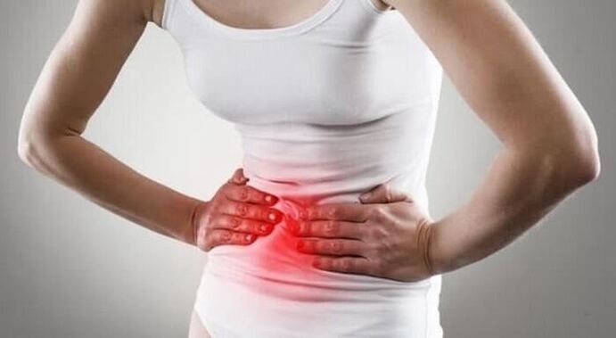 abdominal pain with gastritis